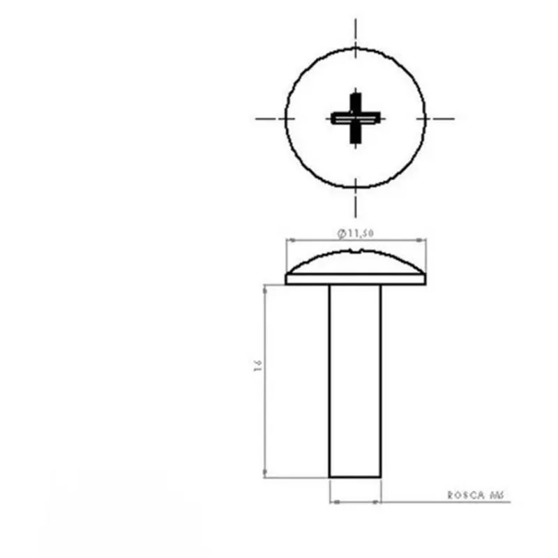 Parafuso Com Bucha Bolha Xtz 750 Super Tenere Philips Kit 5
