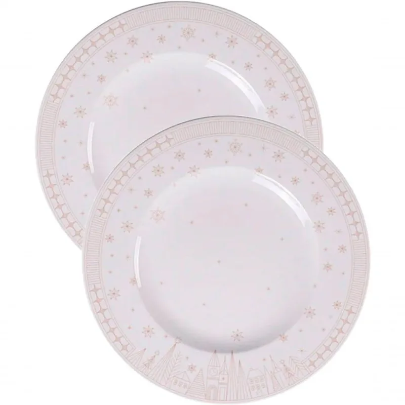 Kit Jogo Pratos Rasos Jantar 8 Pessoas 8pçs Capodanno 28cm - OUTRAS - Utilidades Domesticas