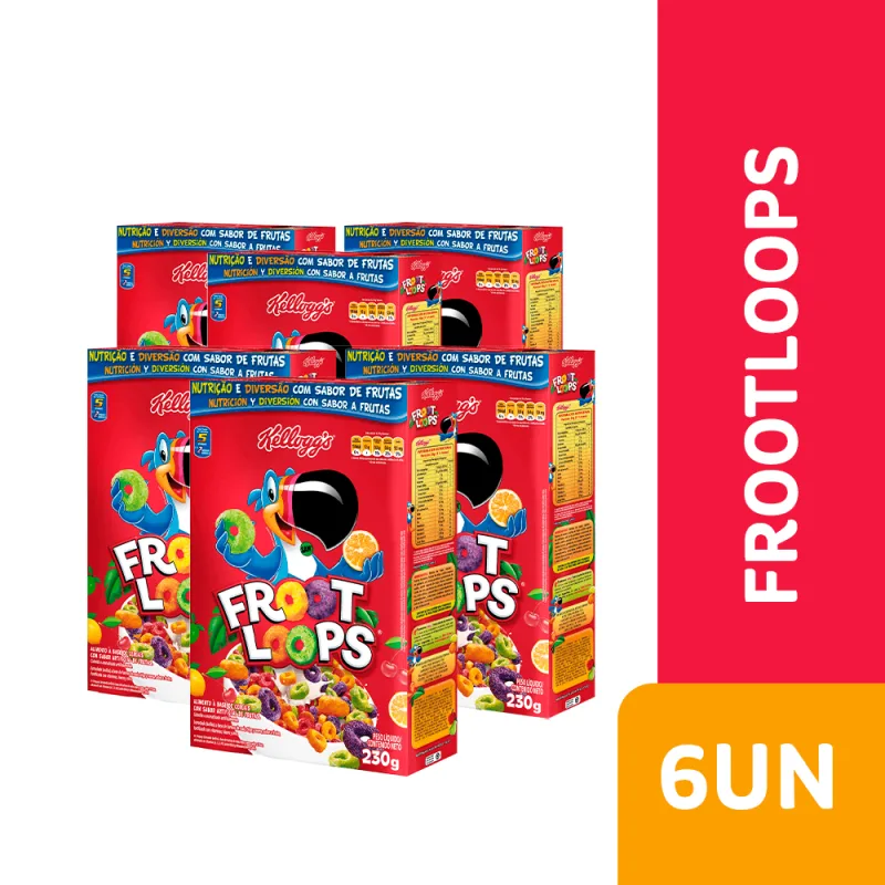 Combo Cereal Froot Loops 6 Unidades - Froot Loops - Mercearia