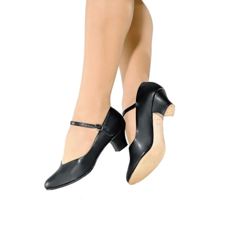Sapato Dança De Salão Só Dança Napa Salto 5cm Preto CH-52 Feminino - Só Dança - Moda
