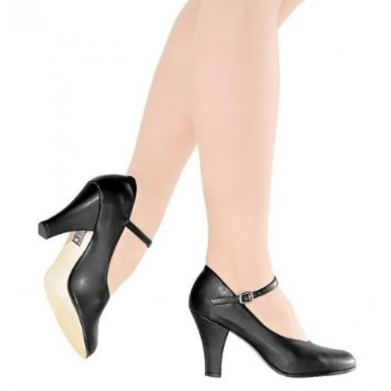 Sapato Dança De Salão Só Dança Napa Salto 7cm Preto Ch-53