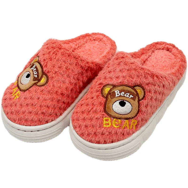 Pantufas Infantil Sapatos Chinelos De Inverno Urso Ursinho