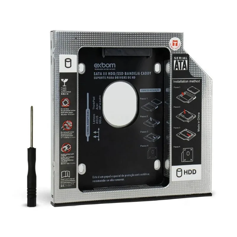 Gaveta Caddy Para Drive De Cd Note 12,7 Exbom