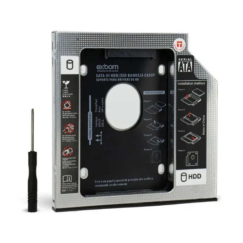 Gaveta Caddy Para Drive De Cd Note 9,5 Exbom