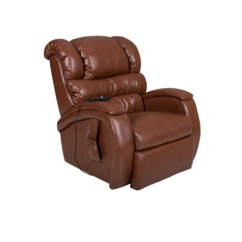 Poltrona Cadeira Reclinável Imperial Motorizada Massageadora Com Lift Courissimo Pinhão - Não Disponível - Móveis