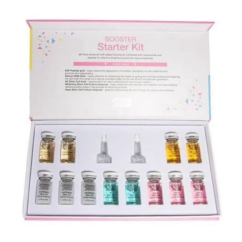 Kit 12 Frascos 8Ml Bb Glow Starter Pigmento E Serum Sky 012A