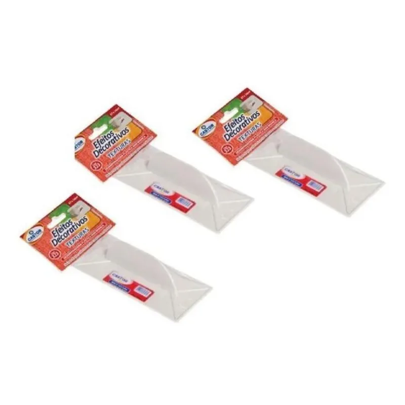 Kit 3 Desempenadeira Mini Para Grafiato 07x16 - Castor