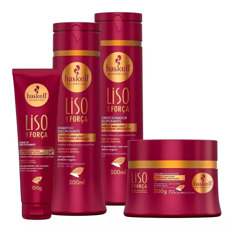 Haskell Liso Com Força Cabelo Alinhado Sem Frizz E Forte P