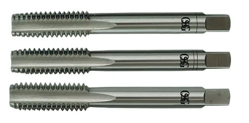 Macho manual de aço rápido 3/16" BSW jogo com 3 peças - OSG - OSG - Usinagem E Corte
