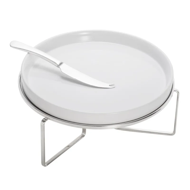 Rechaud em Cerâmica para Queijo Brie com Faca em Inox 27cm Wolff