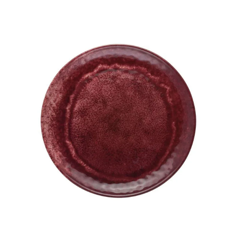 Prato Raso Melamina Aqua Vermelho 27Cm