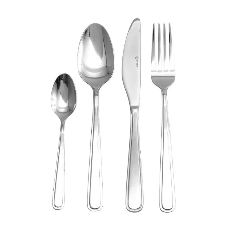 Faqueiro Nice Wolff 24 Peças - Aço Inox
