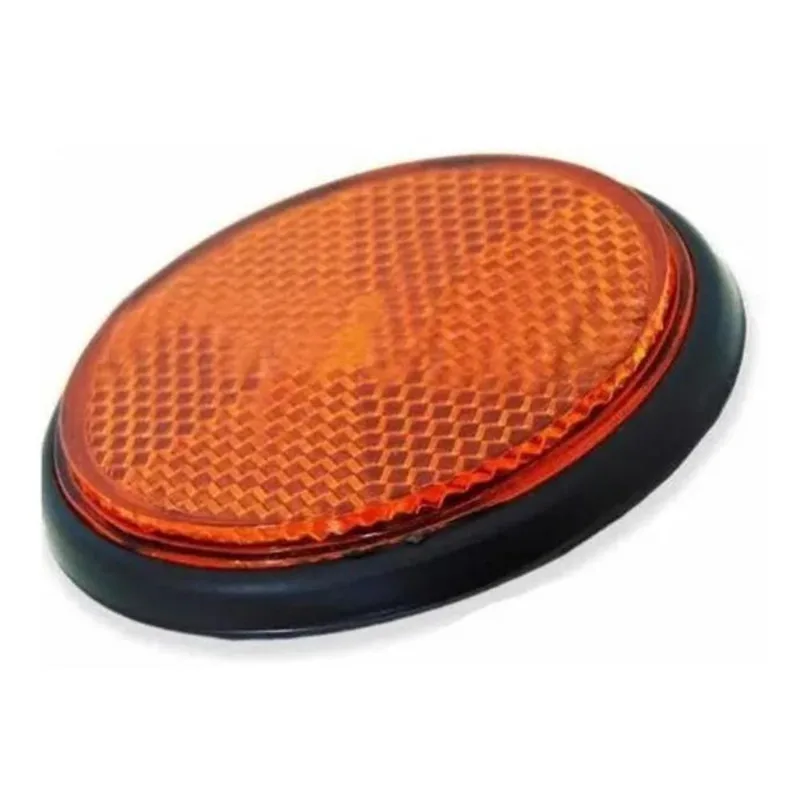 Olho De Gato Refletor Garfo Moto Suzuki Yes 125 Laranja