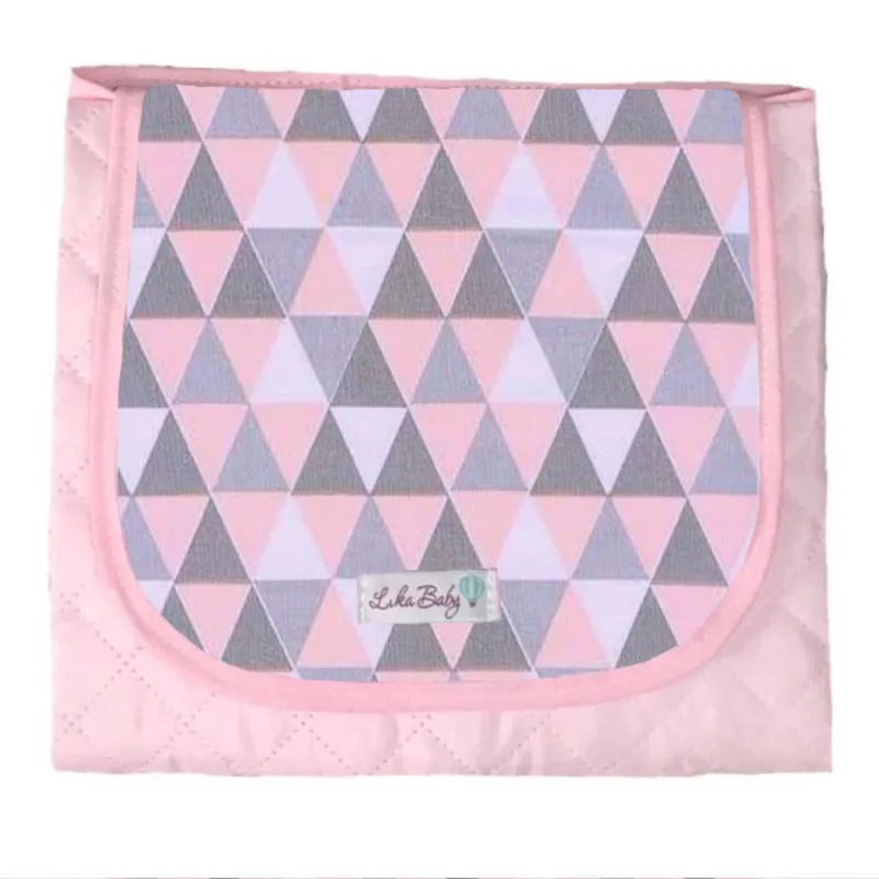 Trocador Portátil De Bolsa Baby Dobrável - Bandeira Rosa