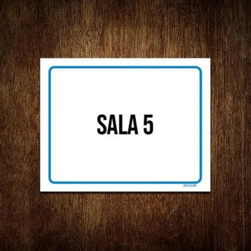 Kit 10 Placas Ambiente Sinalização Setor Sala 5