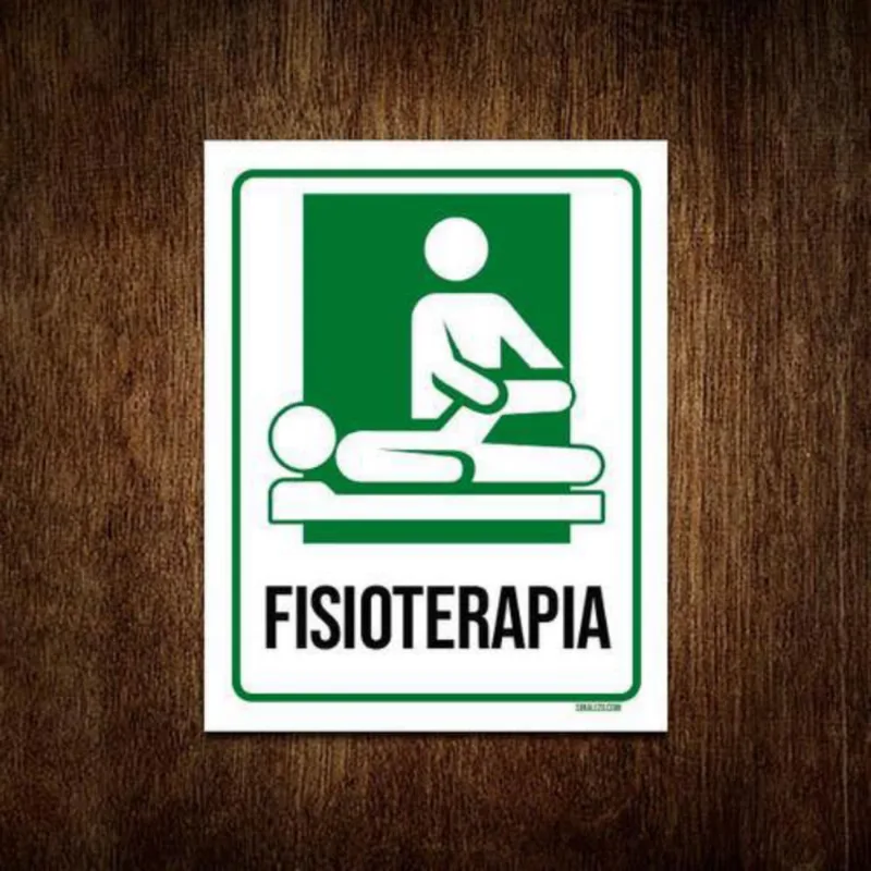 Kit 10 Placas Sinalização Hospitalar Fisioterapia