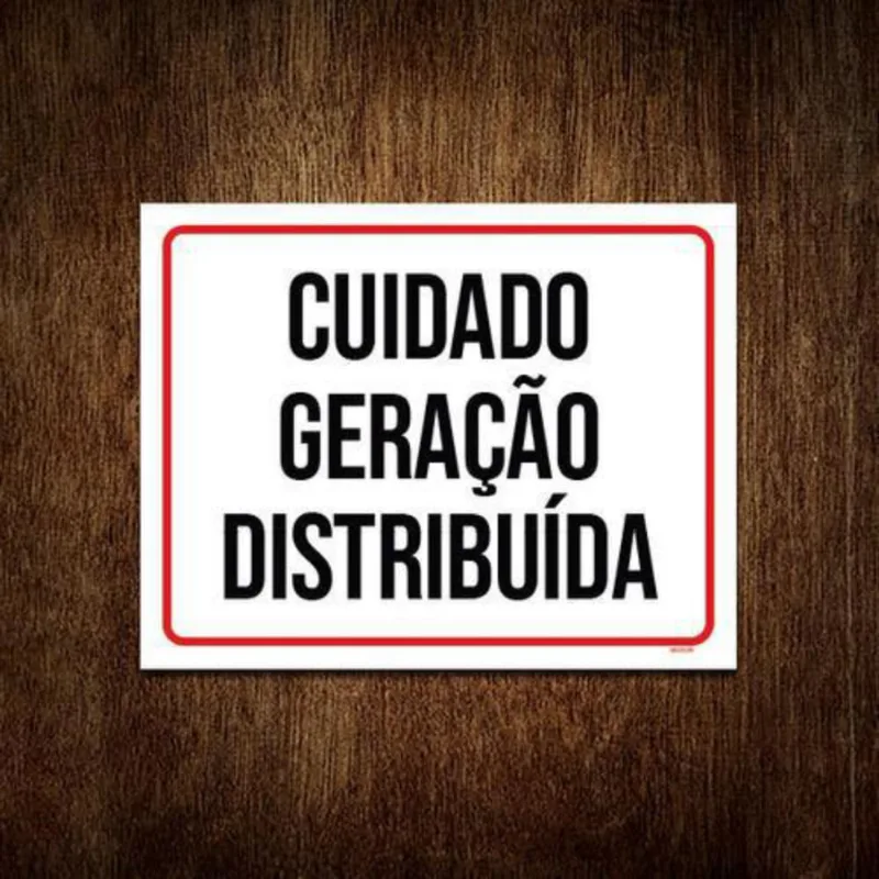 Kit 3 Placas - Cuidado Geração Distribuida