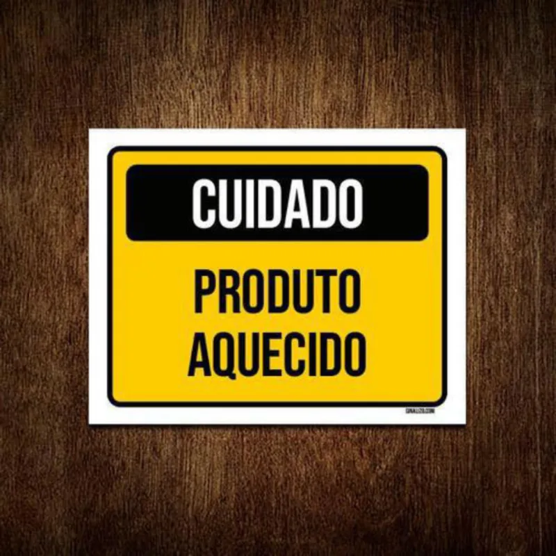 Kit 3 Placas Cuidado Produto Aquecido