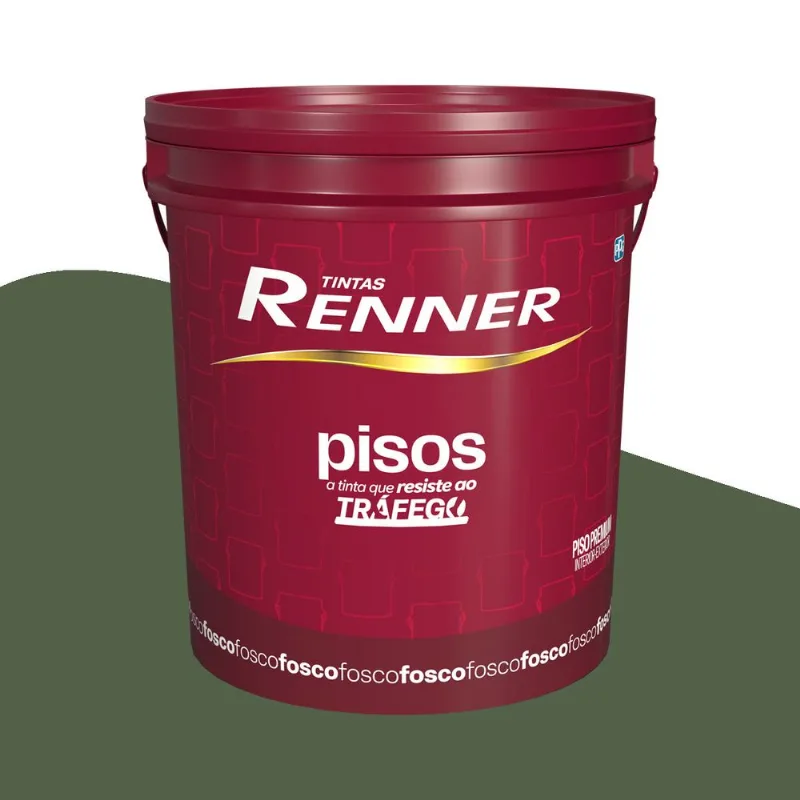 Tinta Acrílica Fosca Pisos Renner Verde 18L