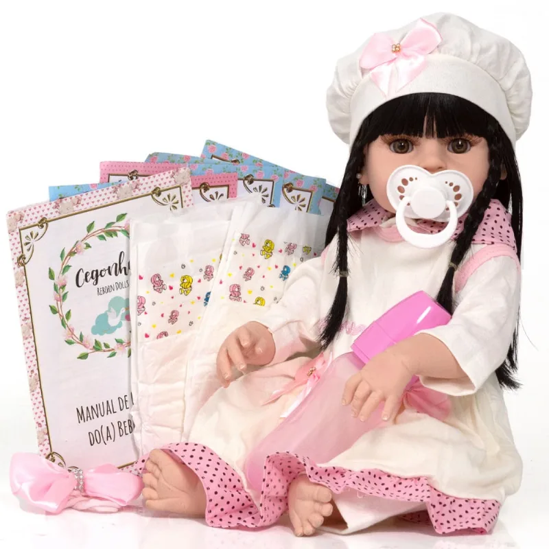 Boneca Reborn Baby Alive 100% Silicone Realista Vários Itens