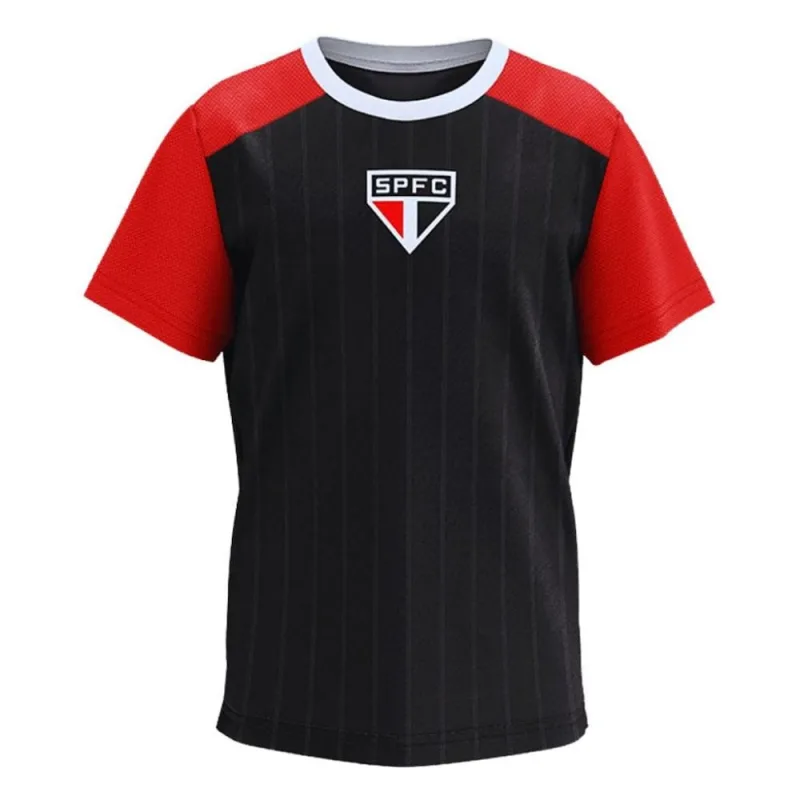 Camisa Infantil São Paulo Tricolor Herança Oficial - braziline - Moda