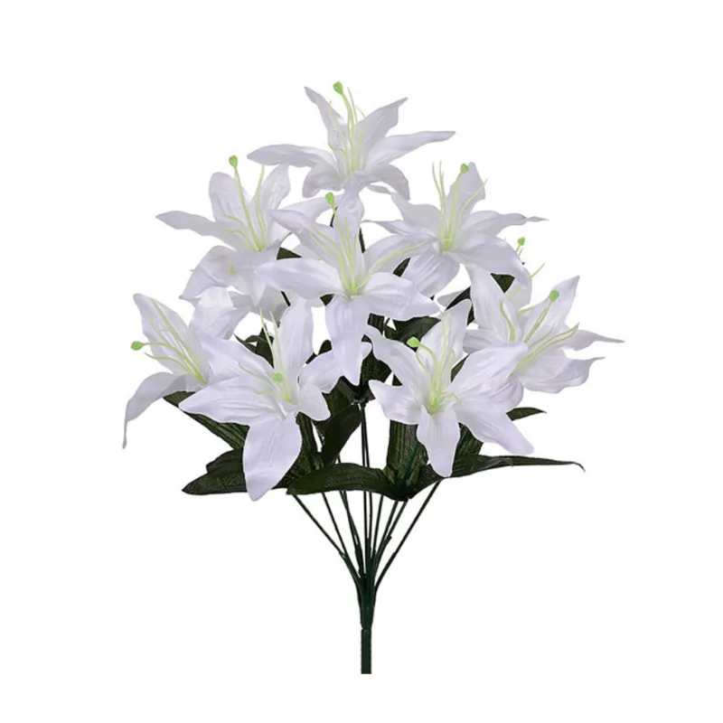 Buquê Lírio Grillo Tigre Branco 35cm