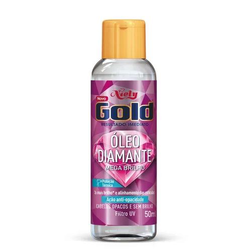 Óleo Capilar Niely Gold 50ml Mega Brilho Unit - NIELY GOLD - Higiene E Beleza