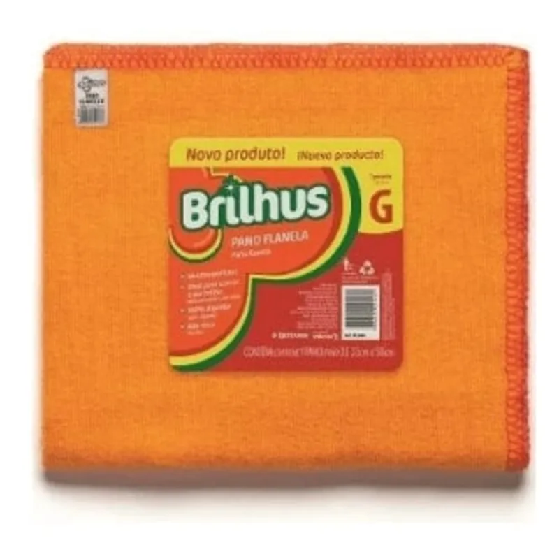 Pano Flanela G Algodão 1 X 24 Brilhus Laranja Bettanin s