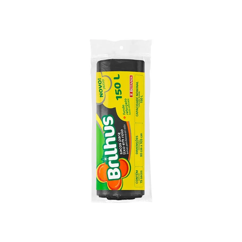 Saco de Lixo 150L 1x12 Bettanin Brilhus