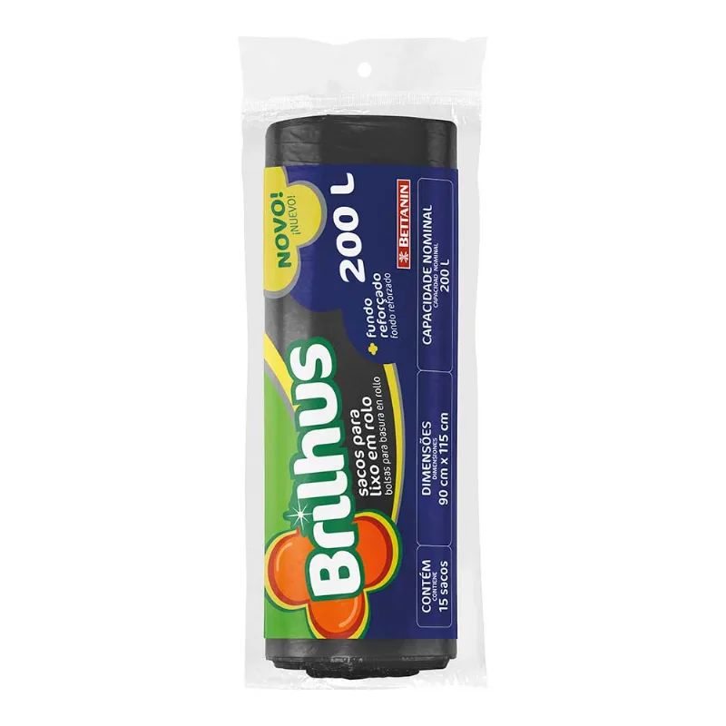 Saco de Lixo 200L 1x12 Bettanin Brilhus
