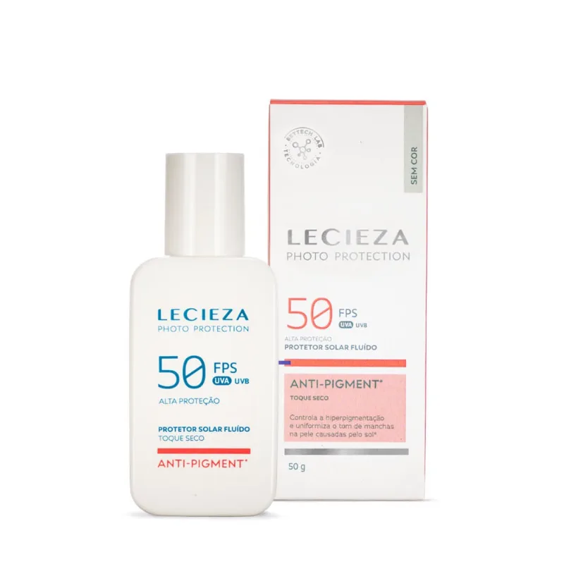 Protetor Solar Fluído Pró-Aging FPS50 Anti-Pigment Lecieza 50g