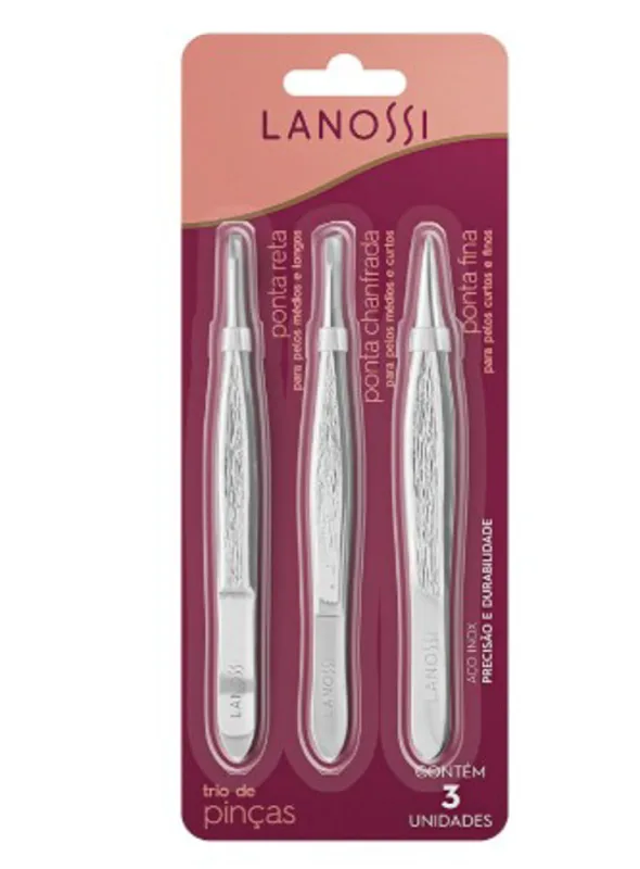 Kit Lanossi com 3 Pinças Un - Lanossi - Bazar