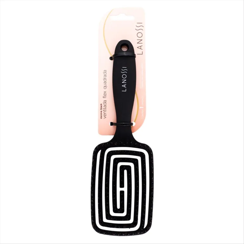 Escova de Cabelo Ventilada Flex Quadrada Lanossi - LANOSSI