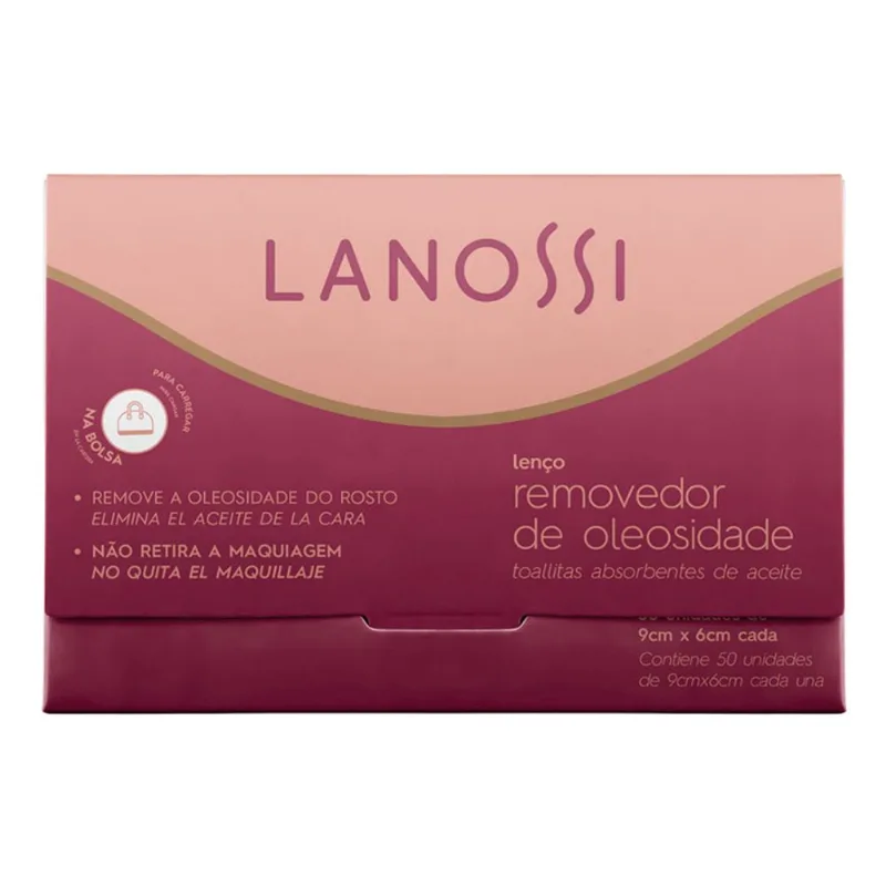 Lenço Lanossi Removedor de Oleosidade com 50un