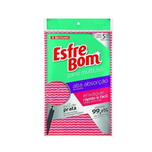 Pano Multi Uso Bettanin Sek 10x5unidade 49055 - BETTANIN - Limpeza