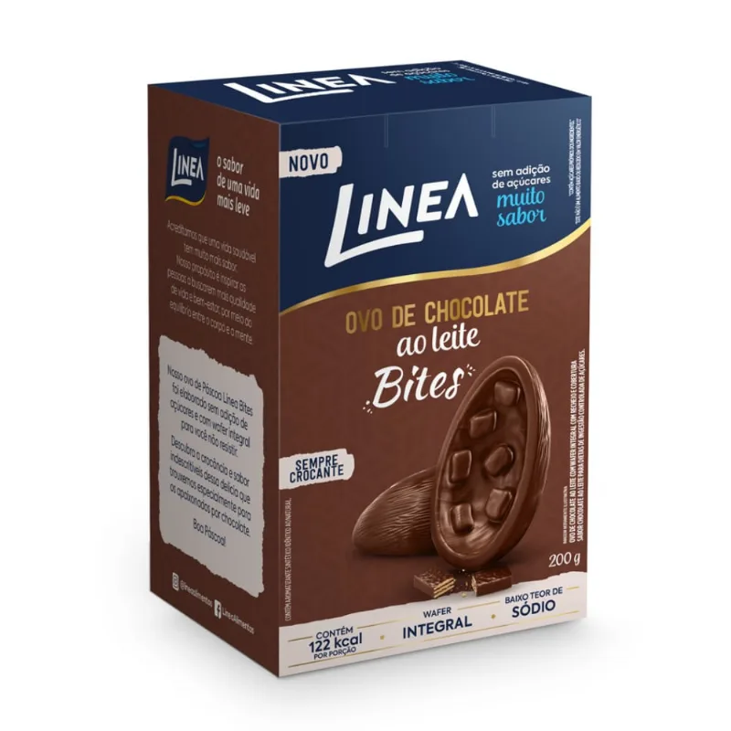Ovo De Páscoa Linea Chocolate Ao Leite Bites 200g