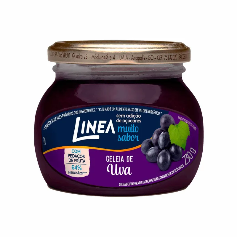 Geleia de Uva sem Adição de Açúcares Linea 230g - Linea - Mercearia
