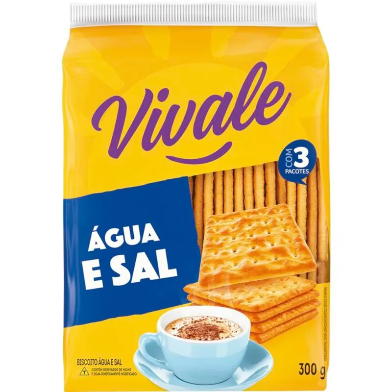 Biscoito Vivale Água e Sal 300g
