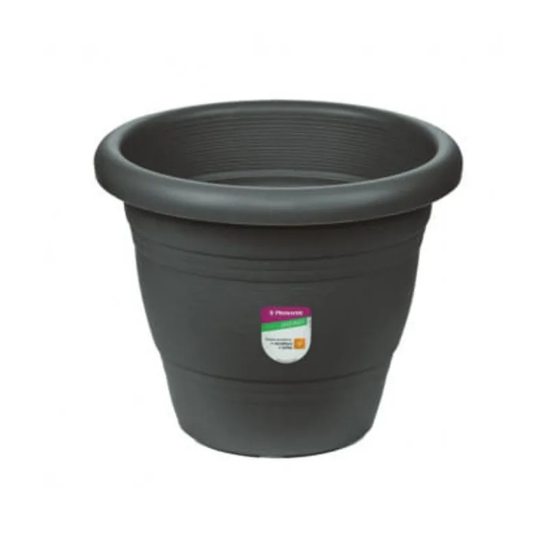 vaso jardim plastica 45cm primafer cinza - pr60461