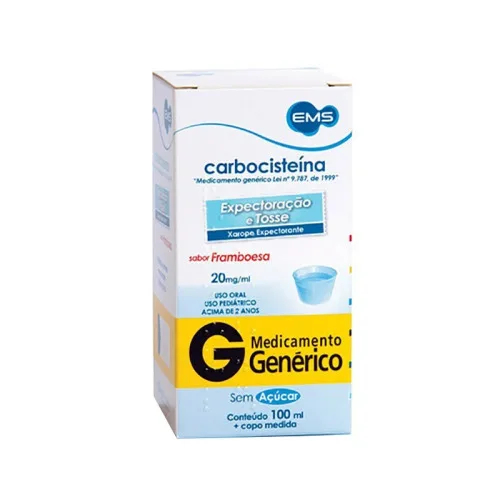 Carbocisteína 20 Mg/ml 1 Ml Ems Genérico - EMS GENÉRICO - Farmácia