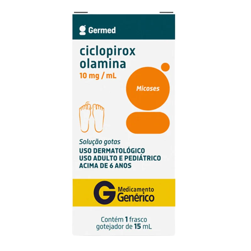 CICLOPIROX OLAMINA 10MG SOL 15ML GERM - GERMED - Medicamentos