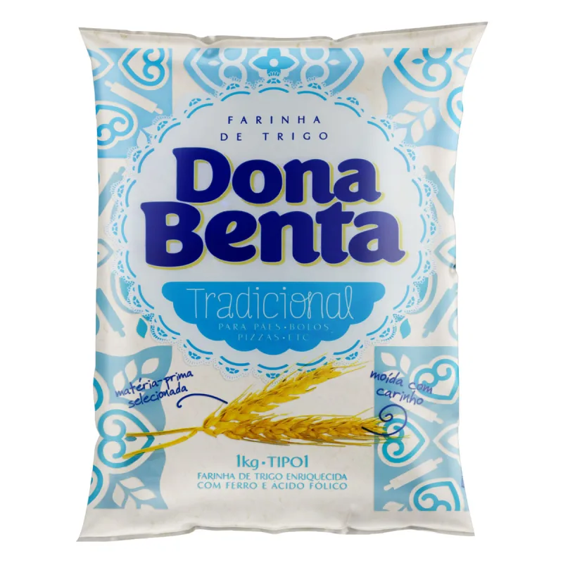 FARINHA DE TRIGO DONA BENTA 10X1KG - DONA BENTA - Produtos De Moagem
