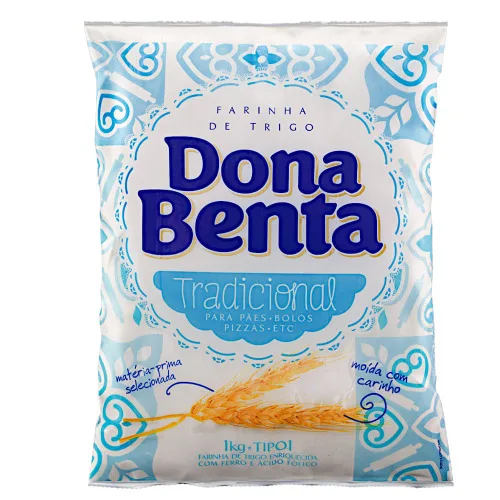 Farinha De Trigo Tradicional Dona Benta 1kg - J. MACÊDO - Mercearia
