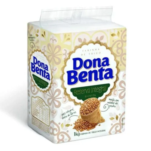 Farinha De Trigo Integral Dona Benta Pacote 1kg - DONA BENTA - Mercearia