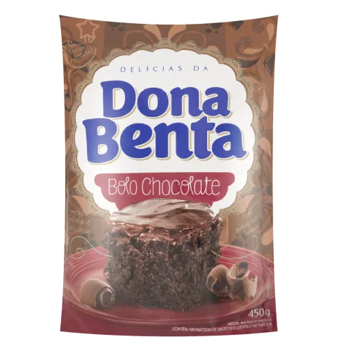 Mistura Para Bolo Chocolate Dona Benta Pacote 450g - DONA BENTA - Mercearia