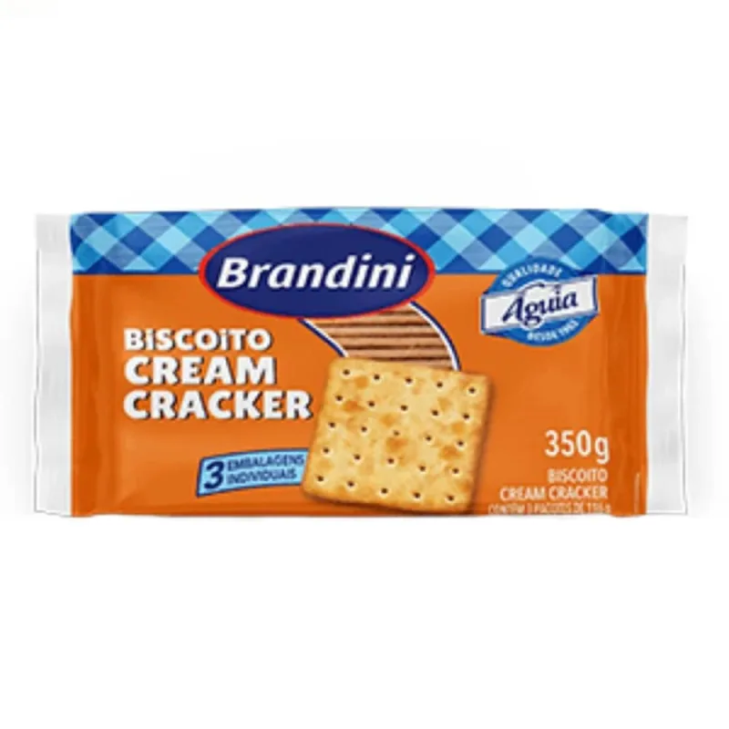 BISC BRANDINI CREAM CRACKER 350G - Brandini - Alimentos