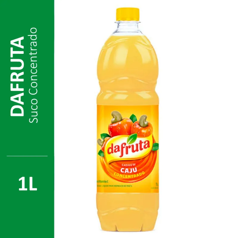 Suco Concentrado Dafruta Caju Leve 1 Litro Pague 750ml