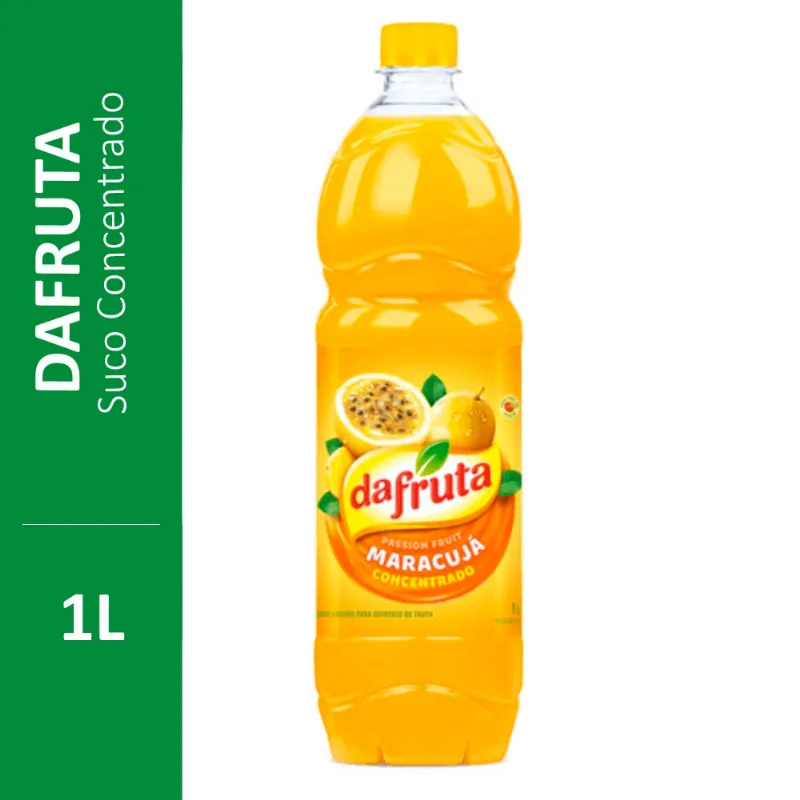 Suco Concentrado Dafruta Maracujá Leve 1l Pague 750ml