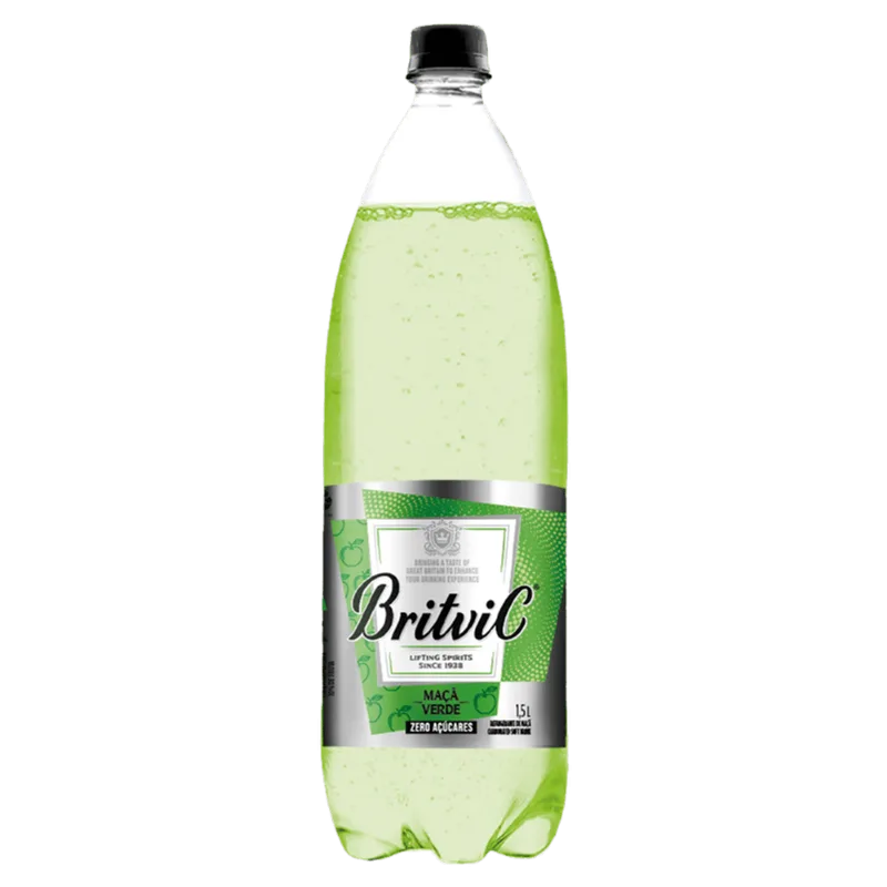 Refrigerante Britivic Maçã Verde sem Açúcar 1,5l