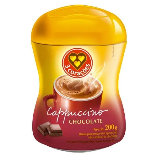 Cappuccino 3 Corac Choco Sache - 3 CORACOES - Mercearia